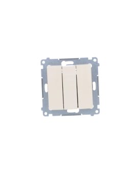 Simon 54 Łącznik potrójny, szybkozłącza, kremowy DW31.01/41