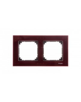 Merten M-Elegance Ramka podwójna szklana rubinowa MTN4020-3206