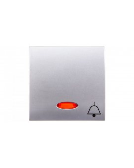 Simon Classic Klawisz pojedynczy przycisku /dzwonek/ z podświetleniem aluminium metalizowane MKD1L/26
