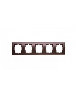 Catrin Ramka pięciokrotna pozioma czekoladowy metalik 2175-04