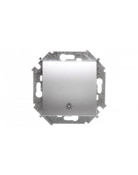 Simon 15 Przycisk /światło/ aluminium metalizowane 1591651-026