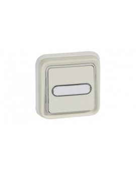 PLEXO55 Przycisk podświetlany z etykietą 10AX 250V biały 069864 /5 szt./