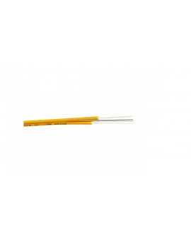 Kabel światłowodowy FTTH duplex 2x G.657A SM 9/125 LSZH 30x20mm 80N FRP  żółty /1000m/