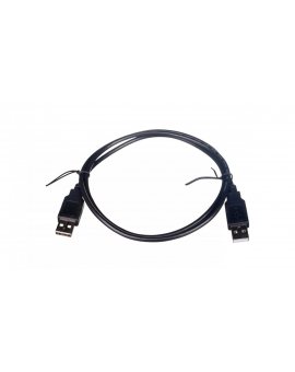 Kabel połączeniowy USB 2.0 Typ USB A/USB A, M/M czarny 1m AK-300100-010-S
