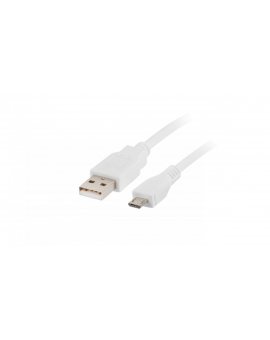 Przewód połączeniowy USB 2.0 High Speed 1,8m USB - microUSB biały CA-USBM-10CC-0018-W