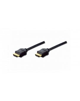 Kabel połączeniowy HDMI Highspeed 1.4 z Eth. GOLD Typ HDMI A/HDMI A, M/M czarny 2m AK-330114-020-S