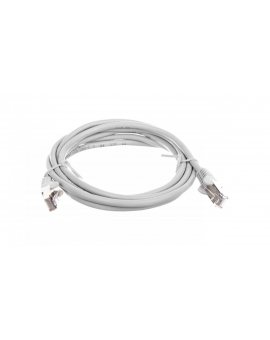 Kabel krosowy patchcord SF/UTP kat.5e CCA szary 2m 50145