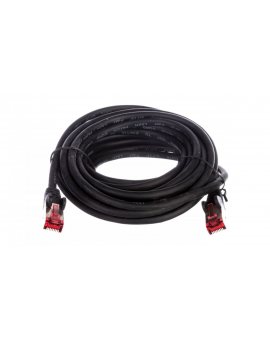 Kabel krosowy patchcord S/FTP (PiMF) kat.6 LSZH czarny 5m 68700