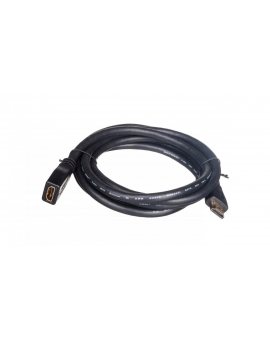 Kabel przedłużający HDMI Highspeed 1.4 z Eth. GOLD Typ HDMI A/HDMI A, M/Ż czarny 2m AK-330201-020-S