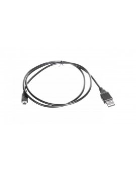 Kabel połączeniowy miniUSB 2.0 /Canon/ Typ USB A/miniUSB B(5pinów), M/M czarny 1, 8m AK-300130-018-S