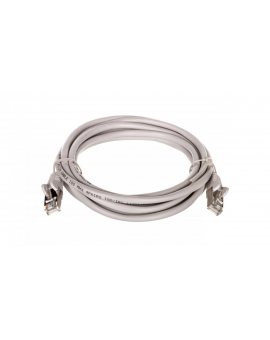 Kabel krosowy patchcord F/UTP kat.5e CCA szary 3m 50129