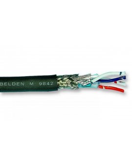 Kabel do magistral szeregowych RS485 2x2x24AWG linka PVC szary BL-9842.00500 /bębnowy/