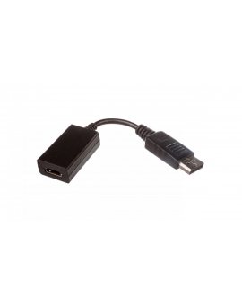 Kabel adapter DisplayPort 1.1a Typ DP/HDMI A, M/Ż czarny 0,15m
