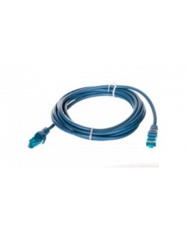 Kabel krosowy (Patch Cord) U/UTP kat.5e niebieski 3m DK-1512-030/B