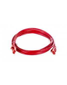 Kabel krosowy (Patch Cord) U/UTP kat.6 czerwony 2m DK-1612-020/R
