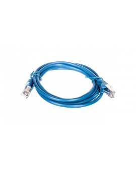 Kabel krosowy patchcord F/UTP kat.5e CCA niebieski 1, 5m 95532