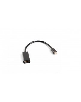 Adapter mini DisplayPort 1.2 - HDMI 0, 1m czarny AD-0005-BK