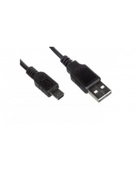 Kabel połączeniowy miniUSB 2.0 /Canon/ Typ USB A/miniUSB B(5pinów), M/M czarny 1m AK-300130-010-S