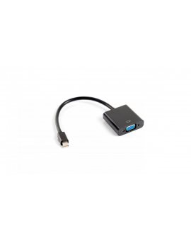 Adapter mini DisplayPort 1.2 - VGA 0,1m biały AD-0006-BK