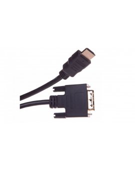 Kabel adapter HDMI Highspeed 1.3 Typ HDMI A/DVI-D(18+1), M/M czarny 5m AK-330300-050-S