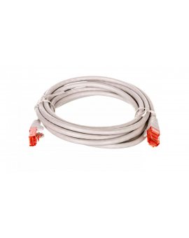 Kabel krosowy patchcord U/UTP kat.6 CCA szary 3m 68409