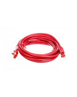 Kabel krosowy patchcord U/UTP kat.6 CCA czerwony 3m 68411