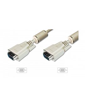 Kabel połączeniowy SVGA Typ DSUB15/DSUB15, M/M beżowy 20m AK-310103-200-E