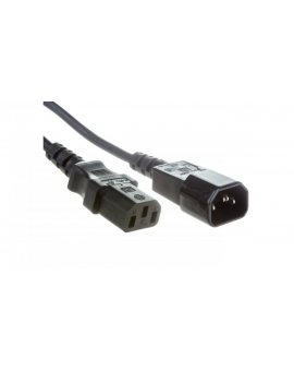 Przedłużacz kabla zasilającego VDE IEC 320 C13 - C14 1.8m