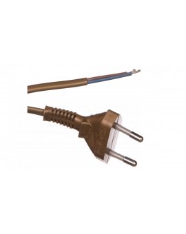 Przewód przyłączeniowy 300cm z wyłącznikiem nożnym złoty SP/WN-300/2x0, 75/-ZLO PRW10000212