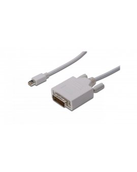 Kabel adapter miniDisplayPort 1.1a Typ miniDP/DVI-D(24+1), M/M biały 2m