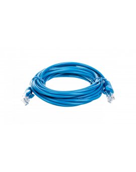 Kabel krosowy patchcord U/UTP kat.5e CCA niebieski 5m 68375