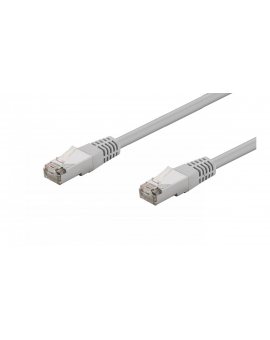 Kabel krosowy patchcord F/UTP kat.5e CCA szary 0, 5m 73076