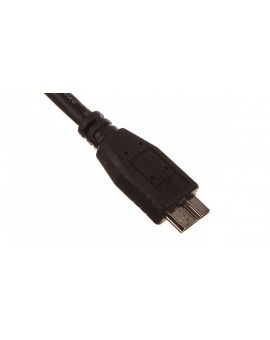 Kabel połączeniowy USB 3.0 Typ USB A/microUSB B, M/M czarny 0, 5m AK-300117-005-S