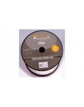 Przewód głośnikowy CCA 2x6 ECa LB0049 LIBOX /100m/