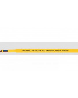 Przewód elastyczny MULTIFLEX PUR 2x1,5 300/500V żółty 22210 /100m/