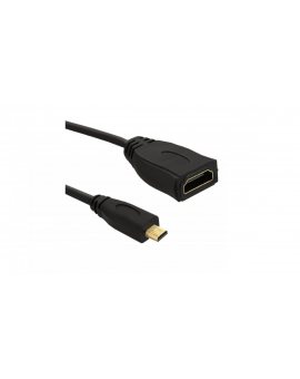 Qoltec Adapter HDMI A żeński Micro HDMI D męski 0.2m