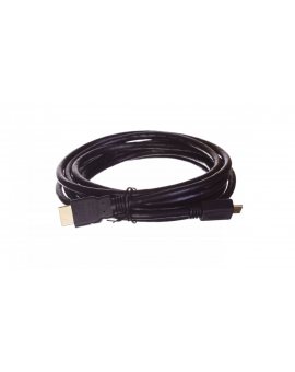 Kabel połączeniowy miniHDMI Highspeed 1.3 GOLD Typ HDMI A/HDMI C, M/M czarny 3m AK-330106-030-S