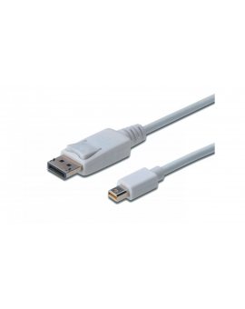 Kabel połączeniowy miniDisplayPort 1.1a Typ miniDP/DP, M/M biały 2m