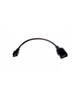 Kabel połączeniowy USB 2.0 OTG Typ microUSB B/USB A, M/Ż czarny 0, 2m AK-300309-002-S