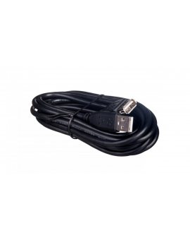 Przedłużacz czarny USB A /M - USB A /Ż s/USB 2.0 AK-300202-030-S 3m