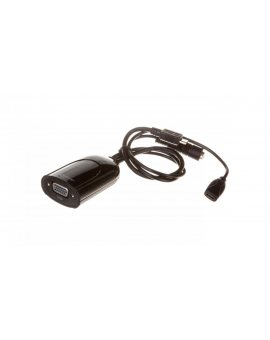 Adapter MHL (M) - VGA D-Sub15 (F) + mico USB (F) 20cm + JACK 21cm (telefon do monitora)