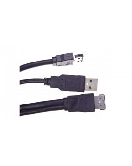 Kabel Power Over eSATA (M) - USB-A (M) + eSATA (M) 1m