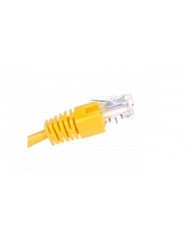 Kabel krosowy patchcord U/UTP kat.5E żółty 3m