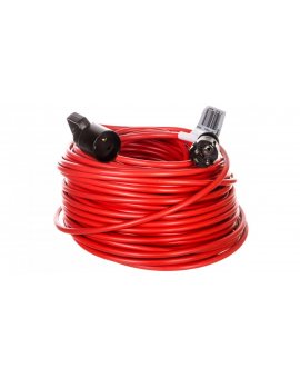 Kabel przedłużajacy (przedłużacz) 50m czerwony 1x230V H05VV-F 3G1,5 1167504