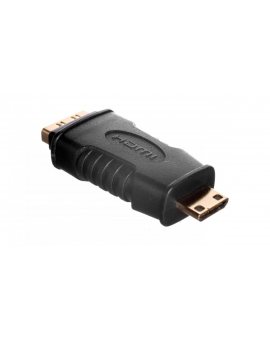 Adapter HDMI Highspeed 2.0 z Eth. Typ HDMI C/HDMI A, M/Ż czarny AK-330508-000-S AK-330508-000-S