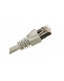 Kabel krosowy patchcord S/FTP kat.7 0,35m szary G8317