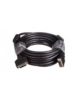 Kabel przedłużający DVI-D Dual Link Typ DVI-D(24+1)/DVI-D(24+1), M/Ż czarny 10m AK-320200-100-S
