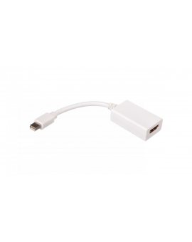 Kabel adapter miniDisplayPort 1.1a Typ miniDP/HDMI A, M/Ż biały 0,15m