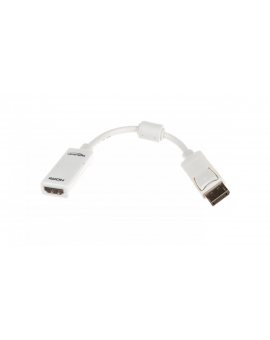 Adapter DisplayPort (M) - HDMI (F) biały