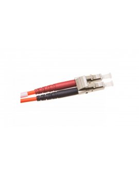 Patch cord światłowodowy LC/LC duplex MM 50/125 OM2 2m LS0H pomarańczowy DK-2533-02